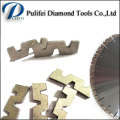 W Shape Abrasive Cutting Tools Diamond Segment for Granite Slab